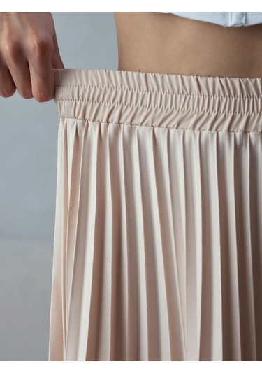 Keyem Yazlık Uzun Pile Etek 287395016 Sütlü