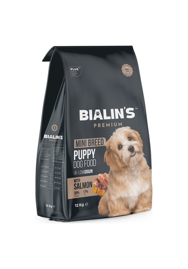 Bialins Premium Mini Breed Yavru Köpek Maması Somonlu 12kg