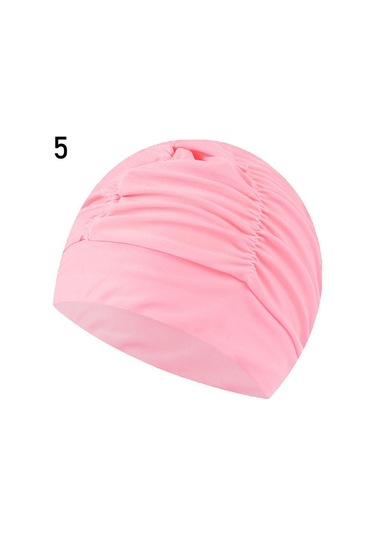 Baskılı Spor Aksesuarları Elastik Naylon Türban Uzun Saç Koruma Havuz Banyo Şapkaları Yüzme Kap 5 Çok Renkli