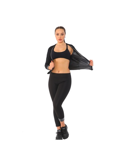 Pastimore Termal Sauna Uzun Kol Takım Siyah