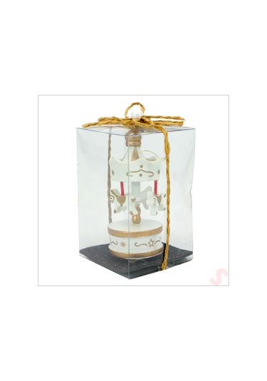 Kutulu Mini Atlı Karınca, 8,5cm X 3,5cm - Siyah Süslü