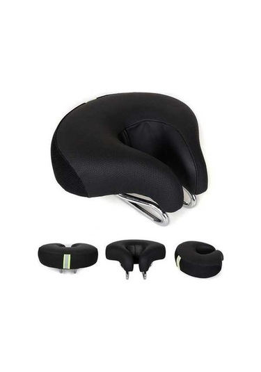 Ebitda Noeless Bisiklet Koltuğu Yumuşak Rahat Yastık 001, Siyah, 200x180mm, Xl, Darbe Emici, Ergonomik, Yansıtıcı, Dağ Bilet Siyah