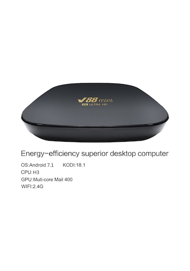 Reedark V88mini Akıllı Tv Kutusu - Android 7.1, 1gb+8gb Hafıza, Wifi Hotspot Desteği, 4k Medya Çalar, Avrupa Standartı