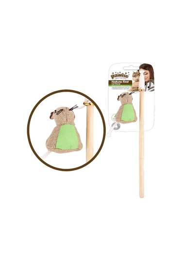 Cosmotex Pawise Nature First Kedi Oltası Fareli 35,5 Cm