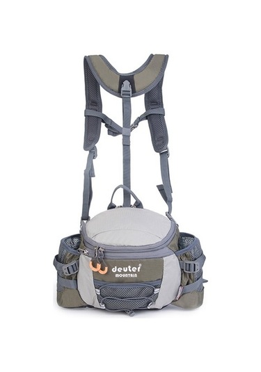 Silkroadselect Açık Dağcılık Bel Çantası Çok Fonksiyonlu Büyük Kapasiteli Su Geçirmez Spor Şişesi Erkekler Ve Kadınlar Için Çıkarılabilir Çift Kayış Bisiklet Sırt Çantası Y2atfo Koyu Yeşil