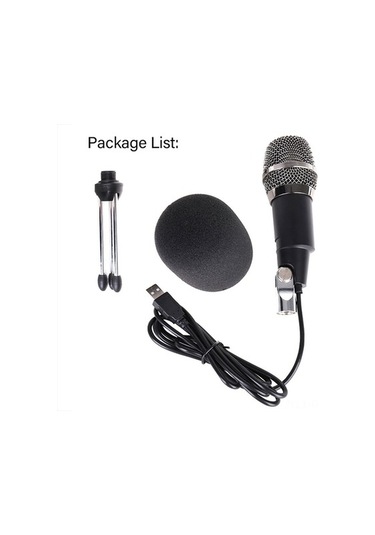 Taşınabilir Usb Mikrofon - Podcast, Şarkı Ve Canlı Yayınlar İçin Kompakt Tripodlu Profesyonel Ses Kayıt Cihazı