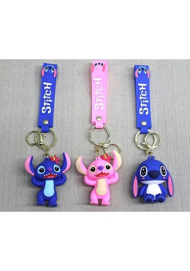 Stitch Silikon Anahtarlık Alk4266 Çok Renkli
