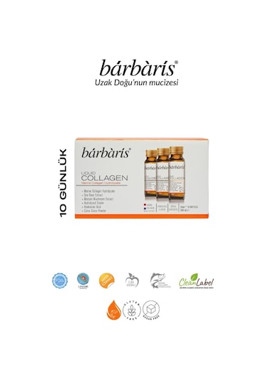 Barbaris Liquid Collagen 50 ML 10  Adet