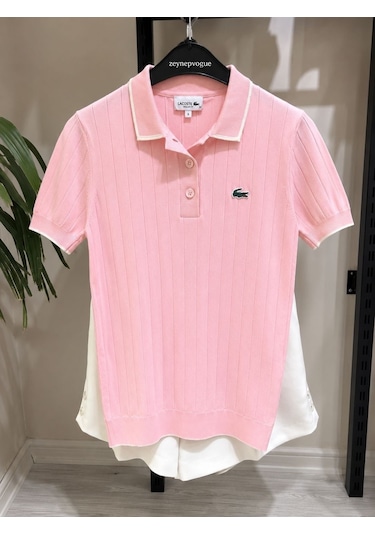 Lacoste Kadın Regular Fit Kısa Kollu Polo Yaka Trikot-shirt Pembe