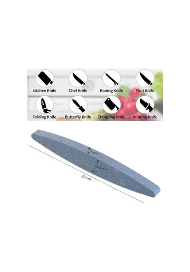 2 Adet Bileme Taşı 150 Grit Oval Bileme Taşı Bıçak Bileme Bıçak B