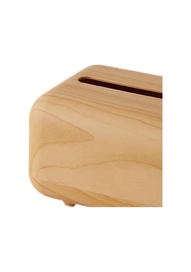 Pazly Suntek Ahşap-rengi Peçete Mendil Kutusu Kapağı Ev Dekoru Jr Ahşap