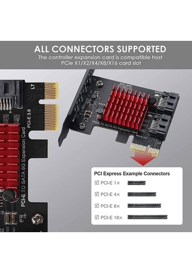 Ulzyvf Ssd Sata Portlu Pcı-e Pcıe Pcı Gbps Express Adaptörü 6 3.0 2 - Vl
