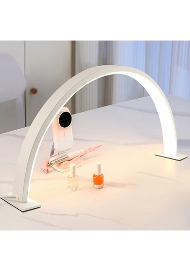 Fastbuy Dream011 Pembe Yılanaşık Tasarım Manikür Pedikür Lambası, Gölge Bırakmayan, Masaüstü, Pembe Ay Aydınlatma Pembe