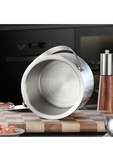 Fastbuy Challenger Kapaklı Paslanmaz Çelik Buz Kasesi 3l Gümüş Bar Şampanya Şarap Bira Soğutucu Gümüş