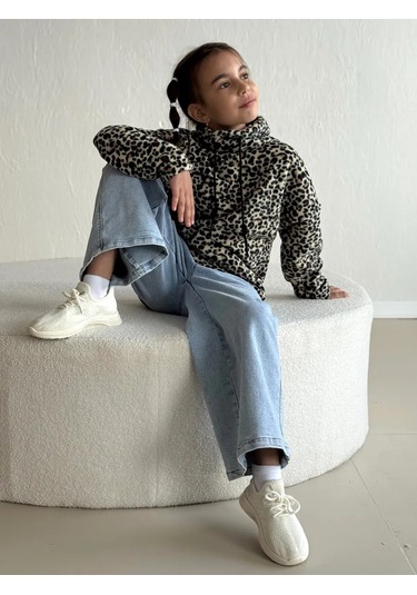 Libertykid Yüksek Yakalısı Sıcak Tutan Polar Balıkçı Yaka Kazak 293858410 Leopar