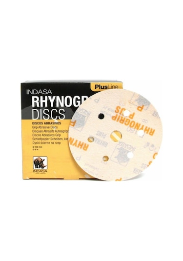 Indasa Rhynogrıp Plus Dısc 150mm Hookıt Disk Zımpara 6 Delik P100 50 Adet