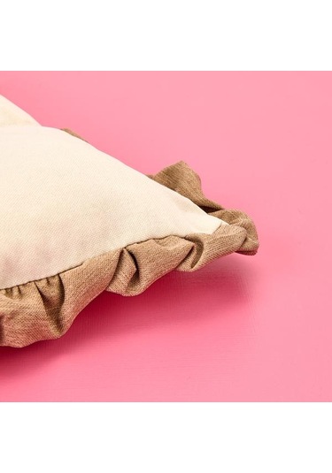 Evidea Soft Maia Sandalye Minderi - Bej - 40x40 Cm Bej