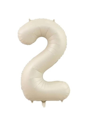 2 Rakam Krem Folyo Balon 80 Cm
