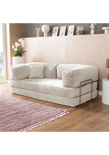 Argimo Godila Çok Amaçlı Sofa Çift Kişilik Yatak Koltuk Fildişi