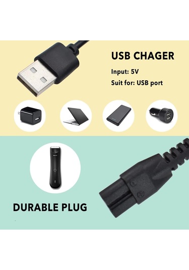 Sones Manscaped Çim Biçme Makinesi Düzeltici Usb Şarj Kablosu Şarj Kablosu