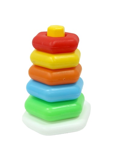 By Caretta Fileli Renkli Altıgen Halkalar