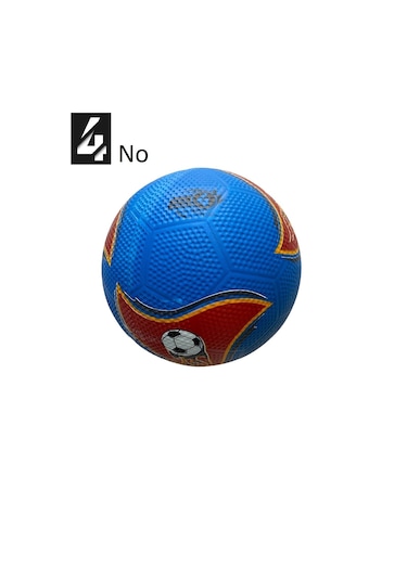Kauçuk Futbol Topu No:4 Her Zemine Uygun Maç Topu Çok Renkli