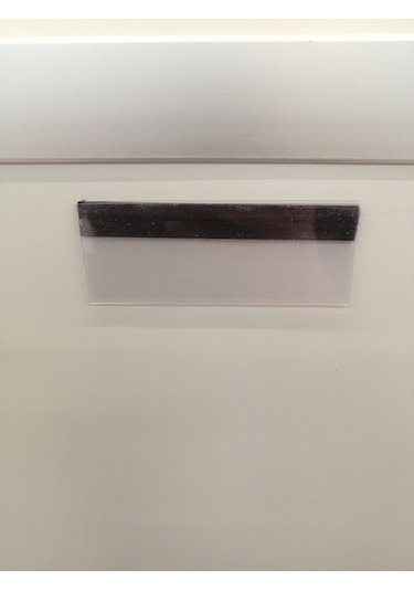 Şeffaf Etiket 10 Ad Pvc Magnet Etiketlik Mıknatıslı 10x5 Cm Raf Etiket Cebi