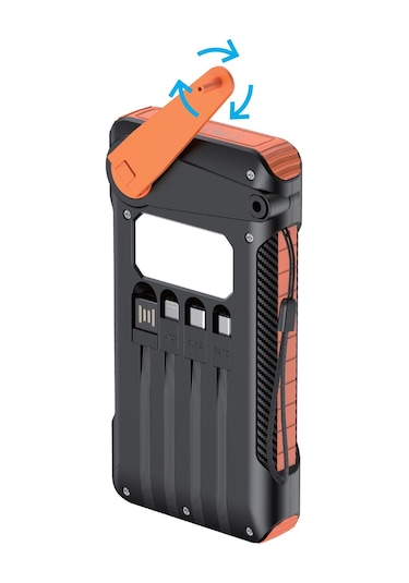 Sunowl So600 Solar Powerbank, 10000 Mah, Led Işık