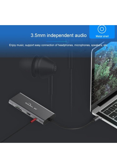 Sones Blueendless 9'u 1 Arada Çok İşlevli Type-c / Usb-c Hub Genişletme Yuvası