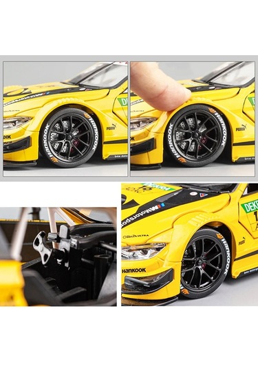 1:24 Bmw M4 Dtm Alaşım Spor Araba Diecasts Metal Oyuncak Araç