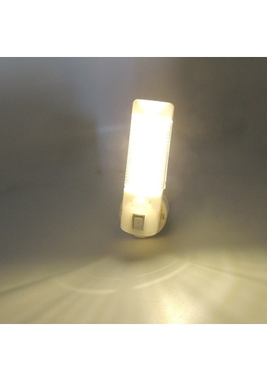 Uzun Led Gece Lambası 0,5W Tasarruflu Işıklı Fişli Düğmeli 2 Adet Çok Renkli