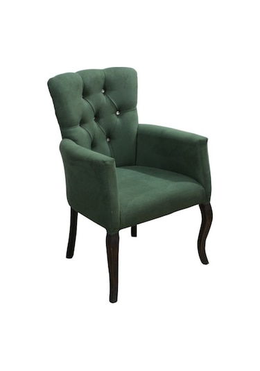 Bengimobilya Berjer Lükens Aslan Ayak Model Parlak Yeşil Baby Face Kumaş Kapit Yeşil