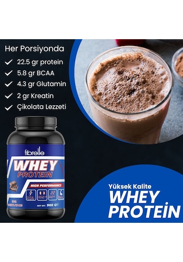 Fibrelle Whey Protein Çikolata 960 Gr