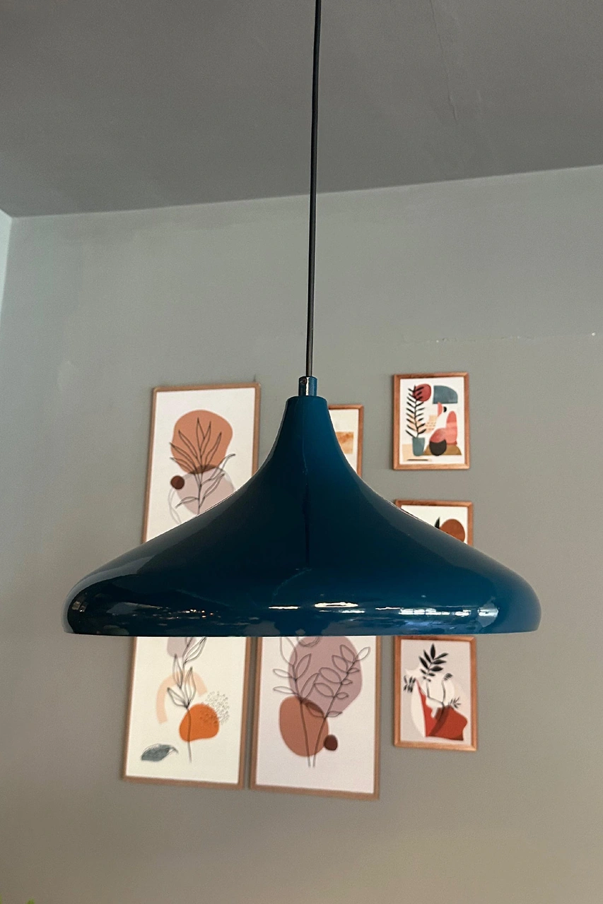 Champion Deniz Yeşili Tekli Avize Sarkıt Salon Mutfak Cafe Butik Lamba Aydınlatma Avizeler Su Yeşili