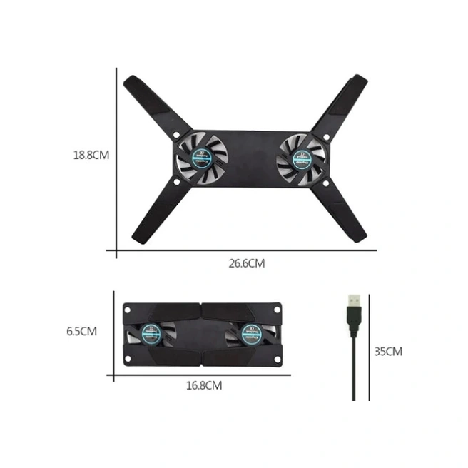 Ceylan Adam Katlanabilir Laptop Soğutucu 2 Fanlı