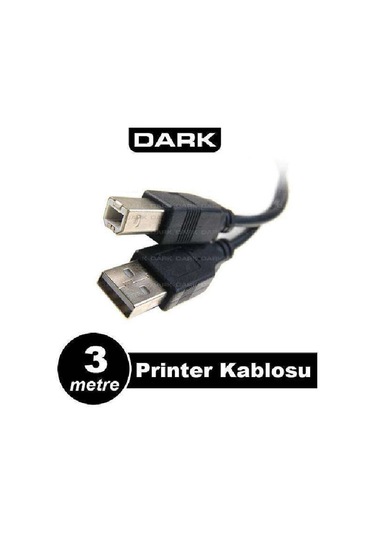 Dark Dk-Cb-USB2Prnl300 3 Mt USB 2.0 Yazıcı ve Data Kablosu (B-Ti