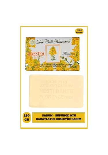 Nesti Dante Sabun Dei Colli Fiorentini Broom Vegan Bakım 250 G