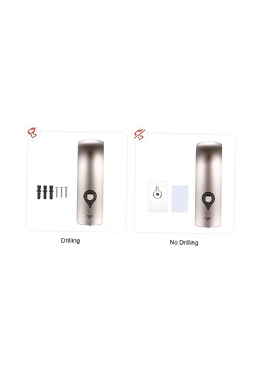 Chuangdıan-300ml Sondaj Yok Duvara Monte Tek Kafa Manuel Sabunluk,şampanya Altın Diğer