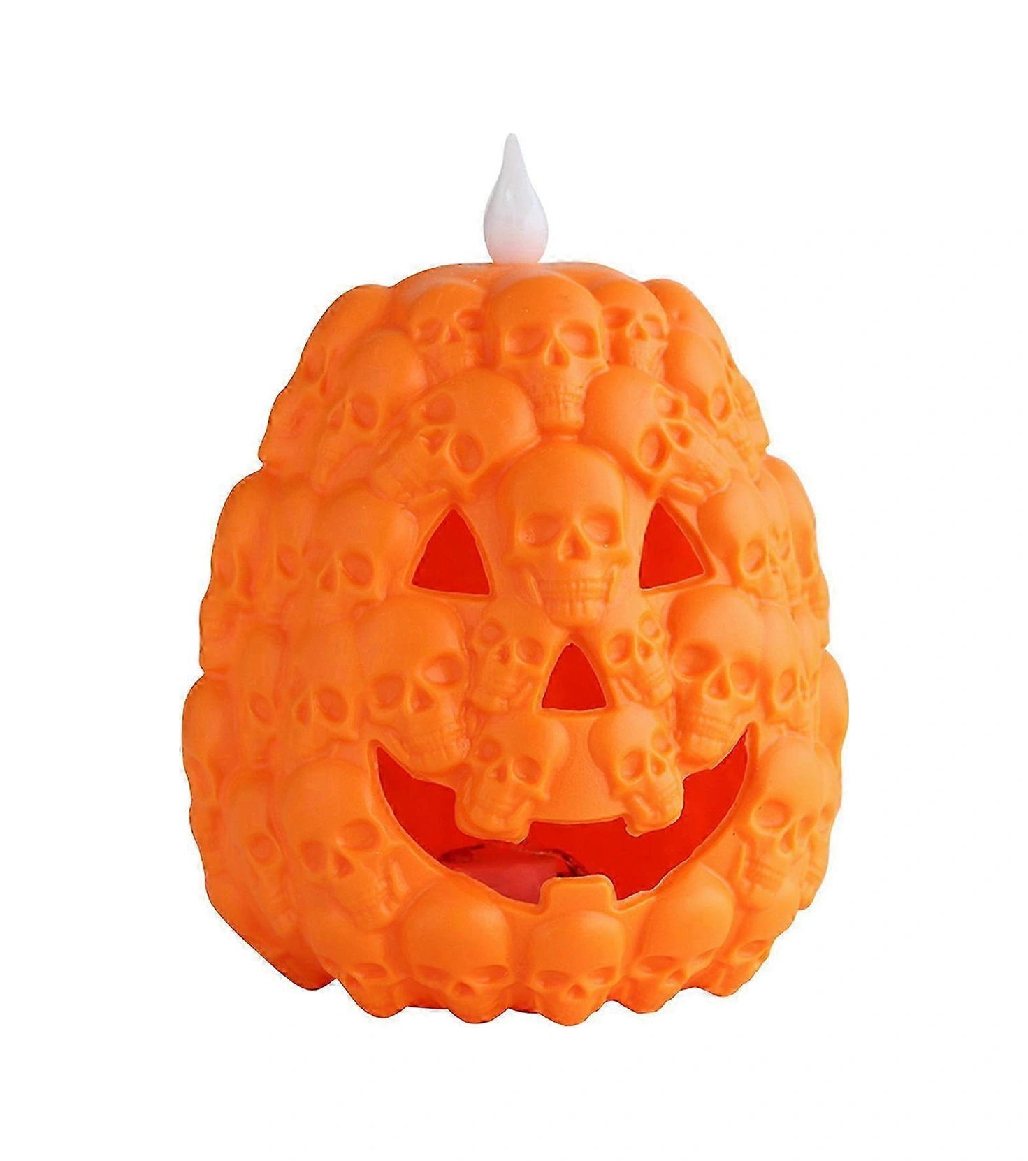Cadılar Bayramı Jack O'lantern Pil İle Çalışan Led Işıklı Balkabağı Dekorasyonu Şenlikli Atmosfer Malzemesi Cadılar Bayramı Parti Dekoru Diğer