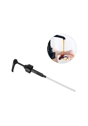 Dofolink Monın 1883 Şurup Pompası, 8ml Kesintili Hortumlu, Kahve-içecekler İçin Miktarlı Dağıtım, Siyah Abs Materyal Siyah