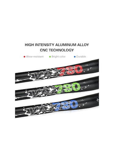 Yaleker Alüminyum Bisiklet U Çubuğu 780mm Yeşil - 31.8mm Çaplı, 345g Ağırlık, Ergo Fonksiyonel