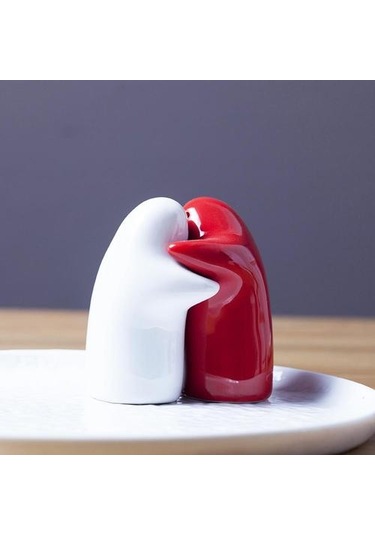 2 Adet Tuz Shaker Kullanımı Uygun Kullanımı Kolay Dolumlu Seramik Sarılma Mutfak İçin Tuzluk Tutucu Tuz Domuzları, Mahzenler Ve Amp Sunucular 1