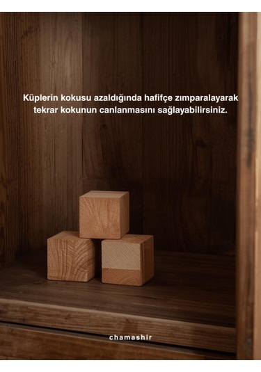 Doğal Güve Kovucu Sedir Ağacı Küpü 30'lu Paket Doğal Naftalin Alternatifi