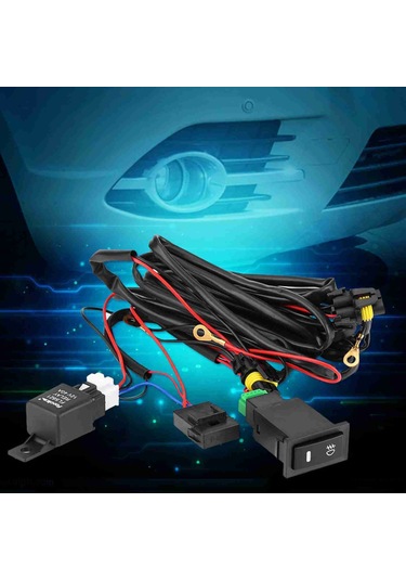 Yaozixa Araçlar İçin Evrensel Bulb Bağlantı Kiti, 12v 40a Röle, Aydınlatmalı Anahtar, 3.26m Kablolu, Kararlı Performanslı