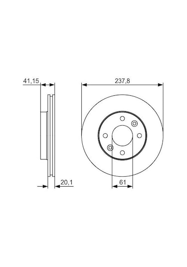 Renault Symbol 1.2 2001-2007 Bosch Ön Disk 2 Adet