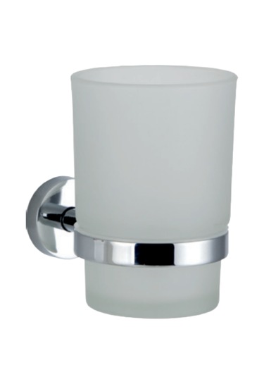 Çelik Banyo Paslanmaz Pirinç Eser Camlı Diş Fırçalık Gri