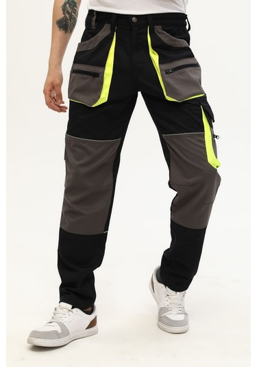 Uniprom İş Pantolonu Lizbon Model Çok Cepli Harman Kumaş