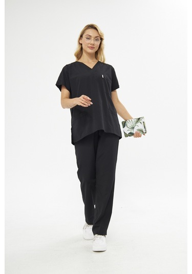 Mervem Takım V Yaka Tree Cotton Hemşire