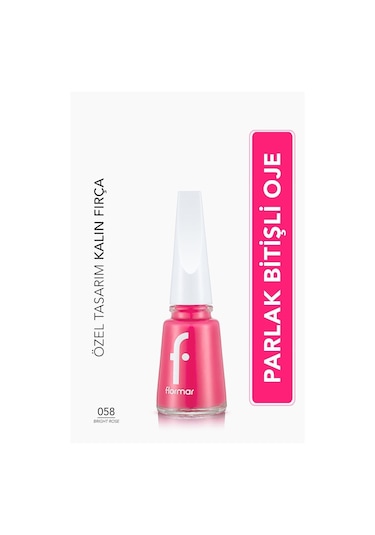 Flormar Nail Enamel Parlak Bitişli Oje 058