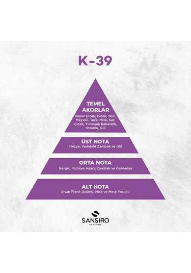 Sansiro K-39 Kadın Parfüm EDP 50 ML